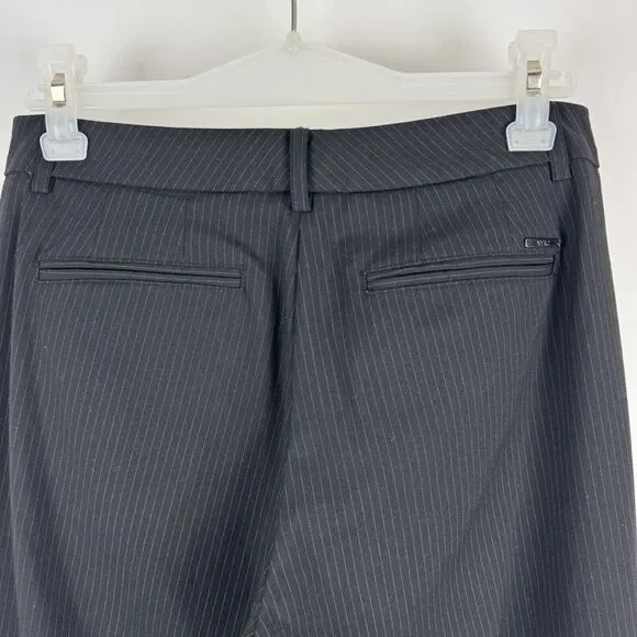 New York & Company Stretch Black Pinstripe Dress Pant Size 2 Tall - Picture 7 of 16